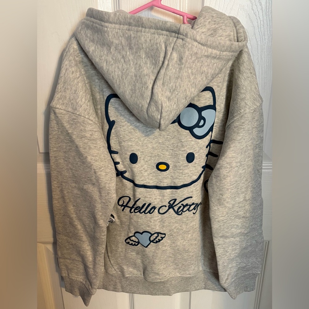 Hello Kitty Girls Zip Up Hoodie, size 9/10 NWT